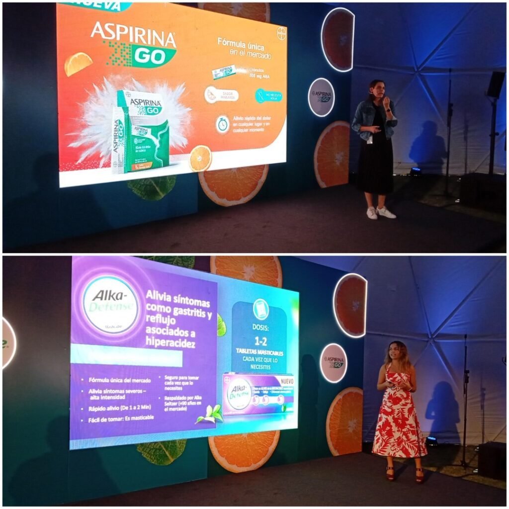 Presentación Aspirina Go y Alka-Defense