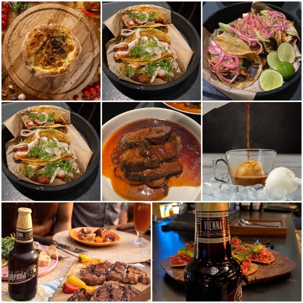cervezas y sabores únicos al grill